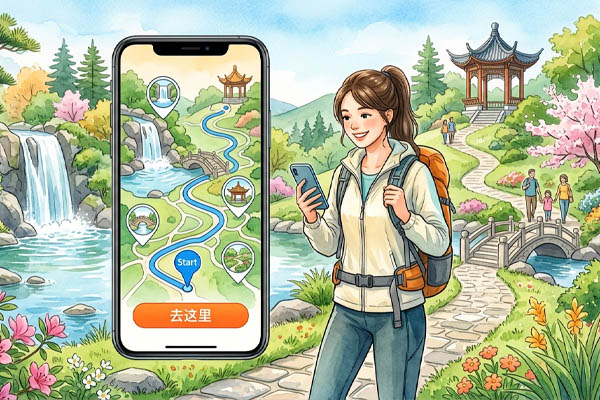 新功能上线｜自动寻路，自由绘制路网，为游客提供景区内最优路线导航