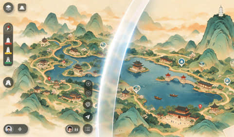 清屏扩展上线，一键隐藏控件，沉浸式查看手绘地图｜新功能上线
